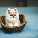 1 Kitten In A Basket Animal Ai Art