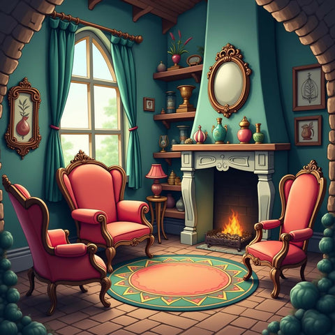 Enchanted Castle with Living Furniture