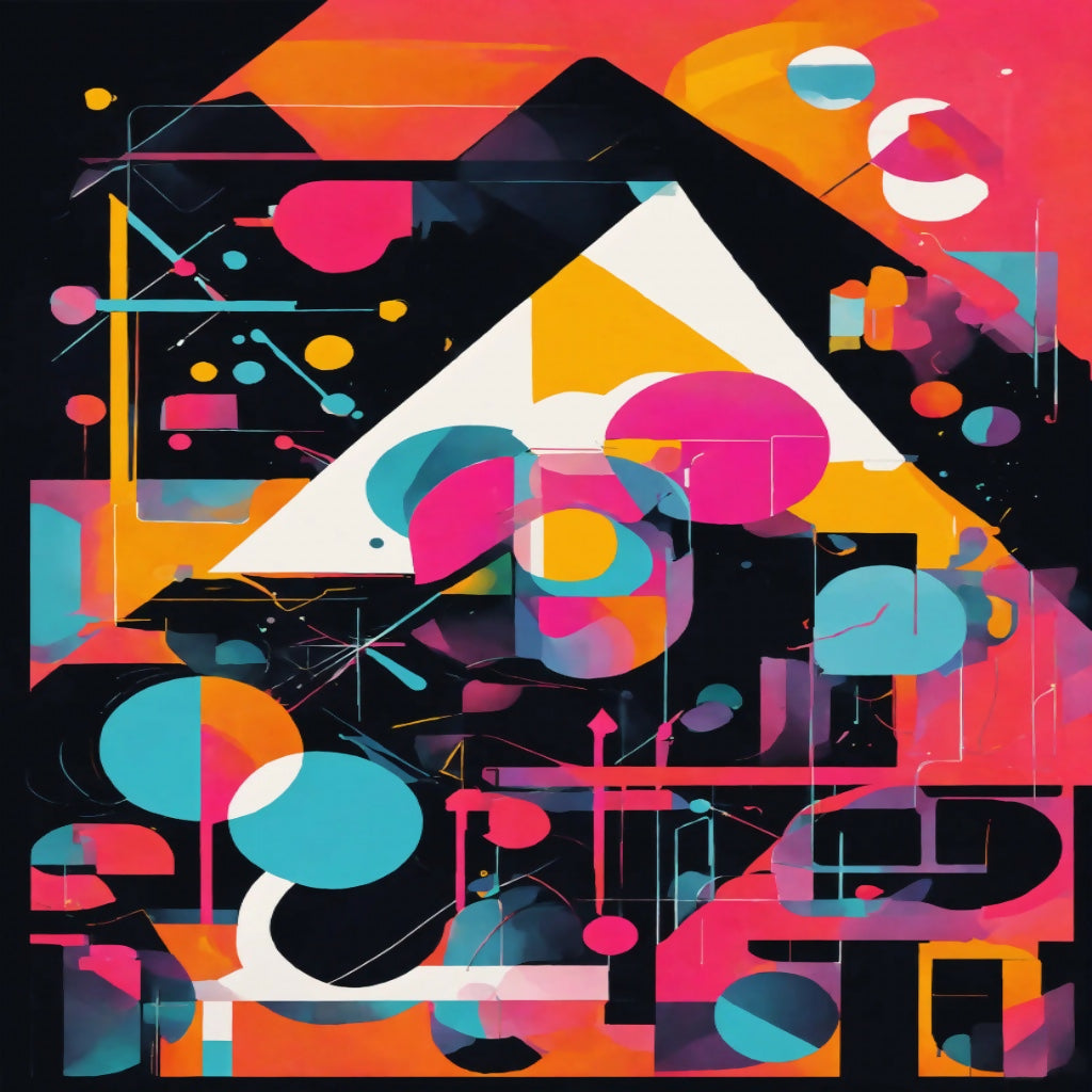 Abstract Geometric Color Pattern: A Cartoon-Inspired Texture for Moder