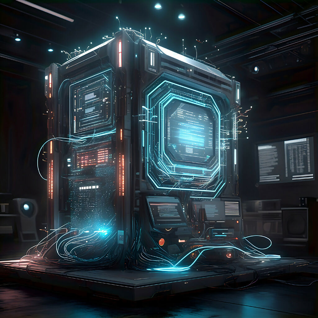 Neon Core: Future Mindscape | Futuristic Contemporary AI Art