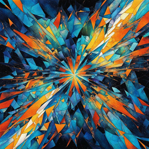 Fractured Dimensions: A Stunning AI Art Exploration of Space and Light