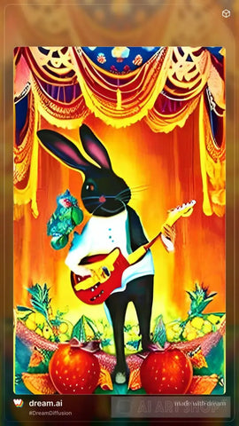 2023 Year Of The Rabbit 90 Ai Artwork