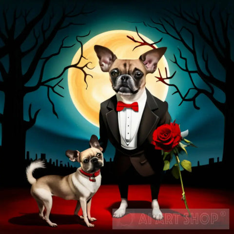 2870278289 Chihuahua Pug Chug Dog Mix Surrealism Ai Art