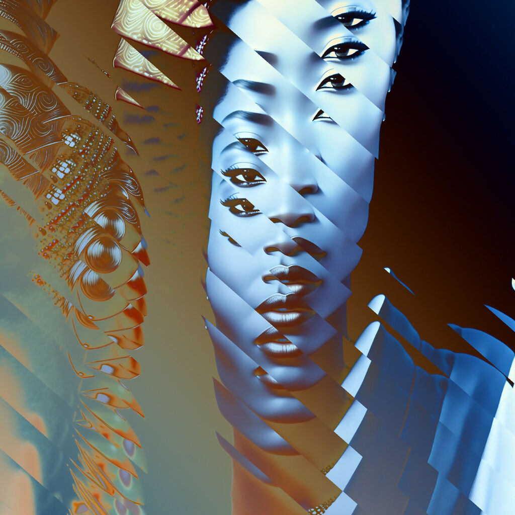 Geisha, Abstract, Montage