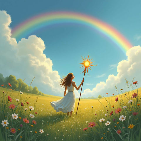 Rainbow Meadow Magic Art