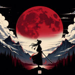 AI wuxia hero blood moon