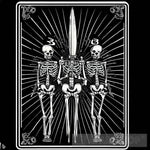 3 Of Swords Tarot Card - Digital Item Ai Artwork