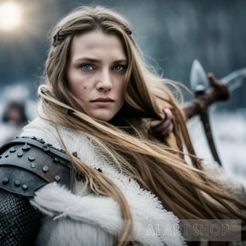 3249612910_Women Viking Warrior Portrait Ai Art