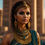 Beautiful egyptian woman portrait copy