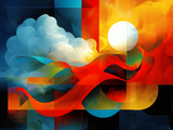 Art by LumenForge – Organic Sunburst Abstraction