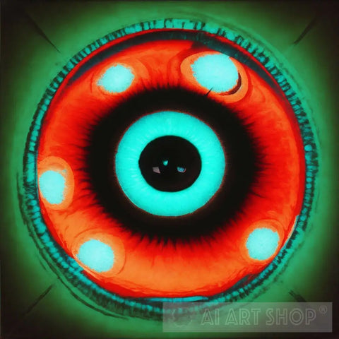 #4 Mutant Eye Series Abstract Ai Art