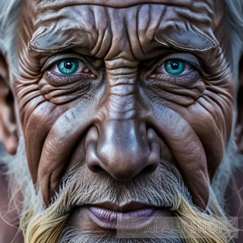 4158289128_Weathered Old Man Graphic Contemporary Ai Art