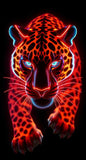 Neon Predator – Cyber Jungle Digital Art Collection