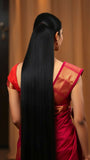 Rivers of Black Gold: Traditional Saree & Long Hair Collection