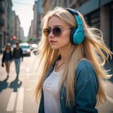 Street walk with music.