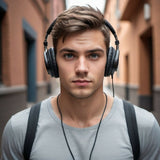 Street walk with music.