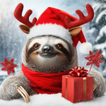 Cute Christmas sloth copy