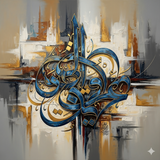 Calligraphie Musulmane Digitale – Art IA à Imprimer et Décorer