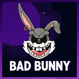 bad bunny – Dark Rebel Cartoon Bunny | Edgy Vector Pop Art Design