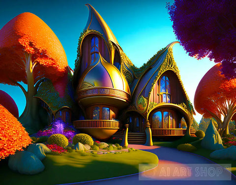 6. Fantasy Dwarf House - Ai-Generated Art Ai Artwork