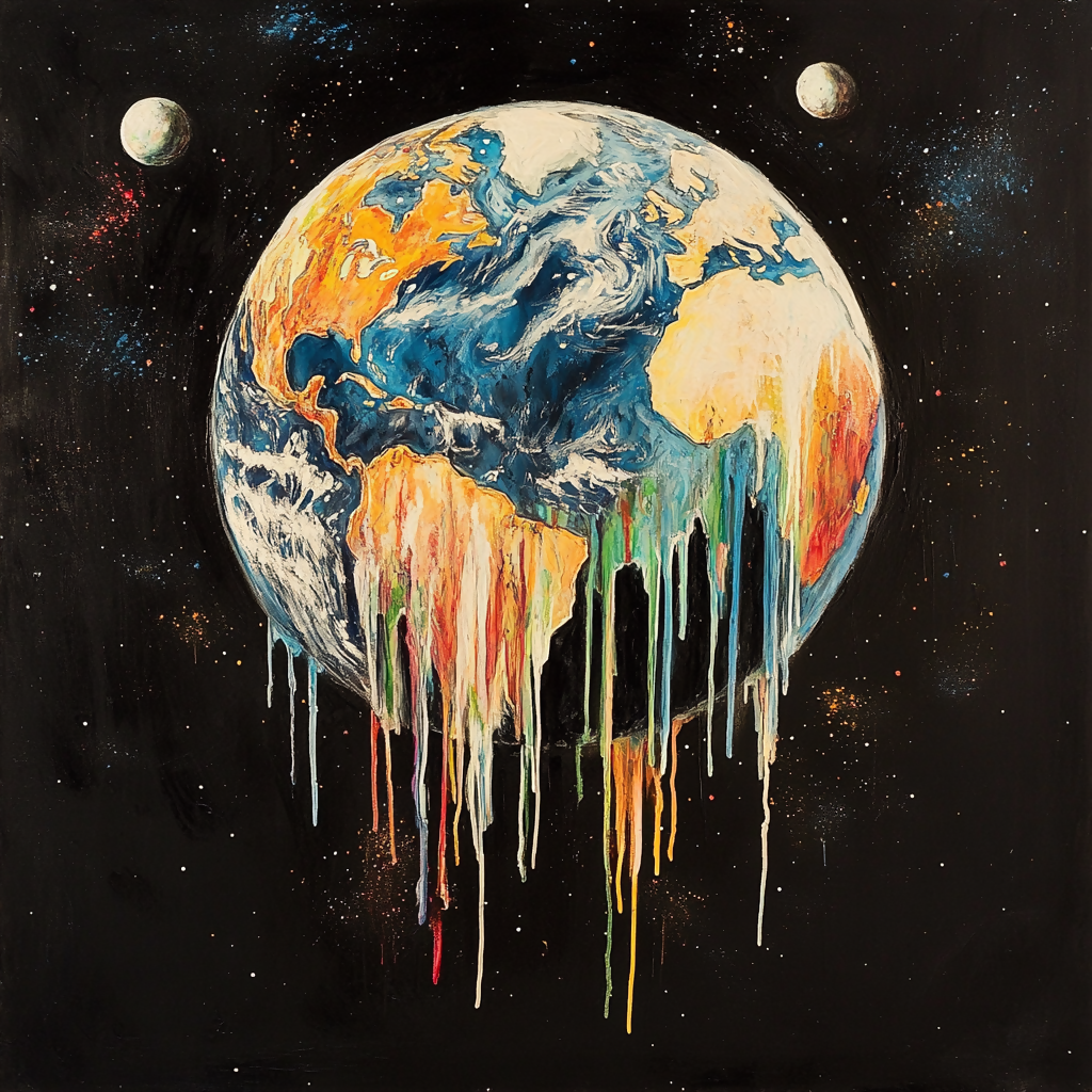 Earth Dripping Vector Dripping Earth