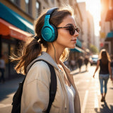 Street walk with music.