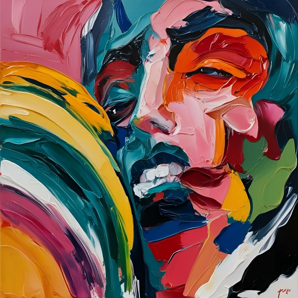 Expressionism Art Canvas Print | Modern Abstract Wall Art | Vibrant...