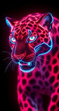 Neon Predator – Cyber Jungle Digital Art Collection