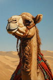 Majestic Desert Camel with Halter Fine Art Print