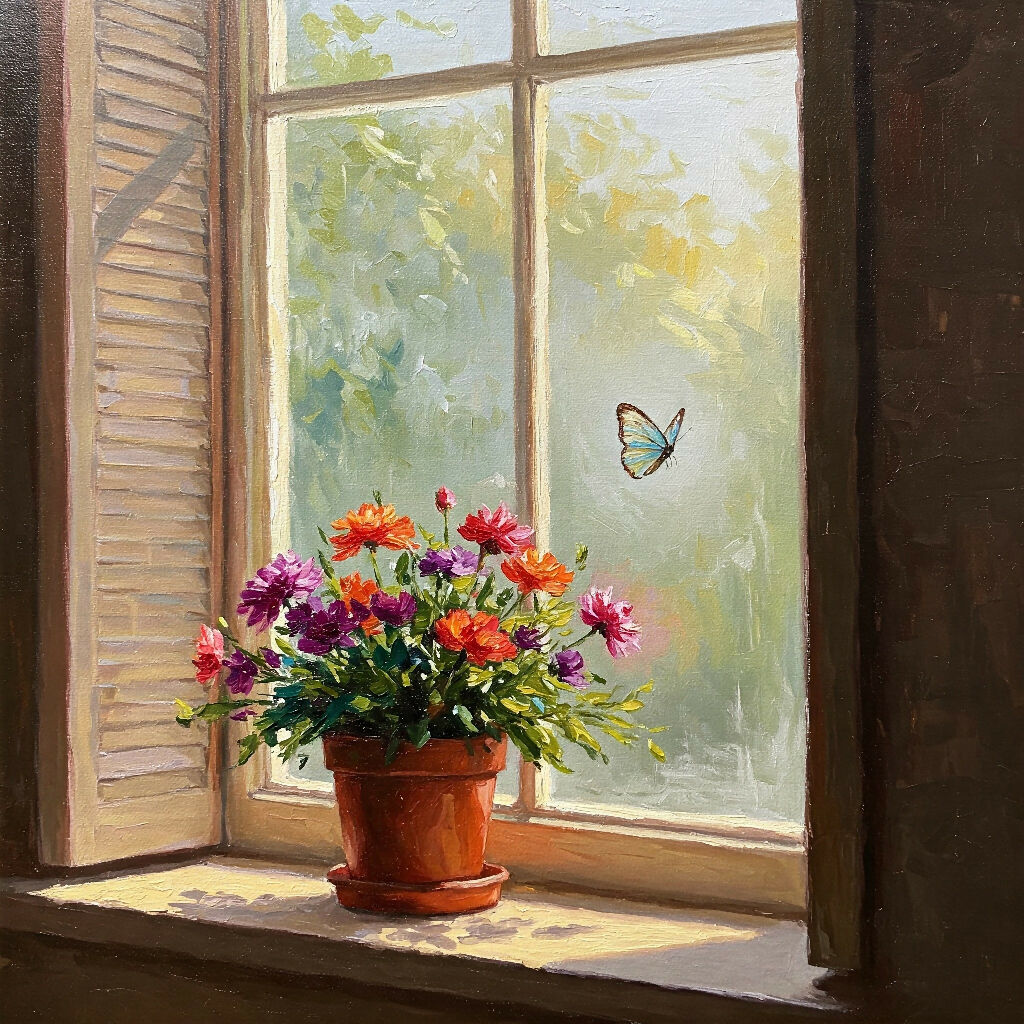 Outside the Window - A Beautiful Artwork