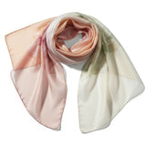 Elegant scarf with intricate knotted design and floral accents isolated on transparent background