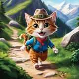 Adventure Whiskers: The Trekking Cat