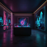 Leonardo_Lightning_XL_A_futuristic_art_gallery_floating_in_a_s_3