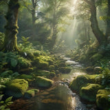 Emerald Serenity – Ultra-Realistic Green Forest