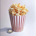 A_Watercolor_Drawing_of_Popcorn_in_a_Red_and_White_Striped_Tub