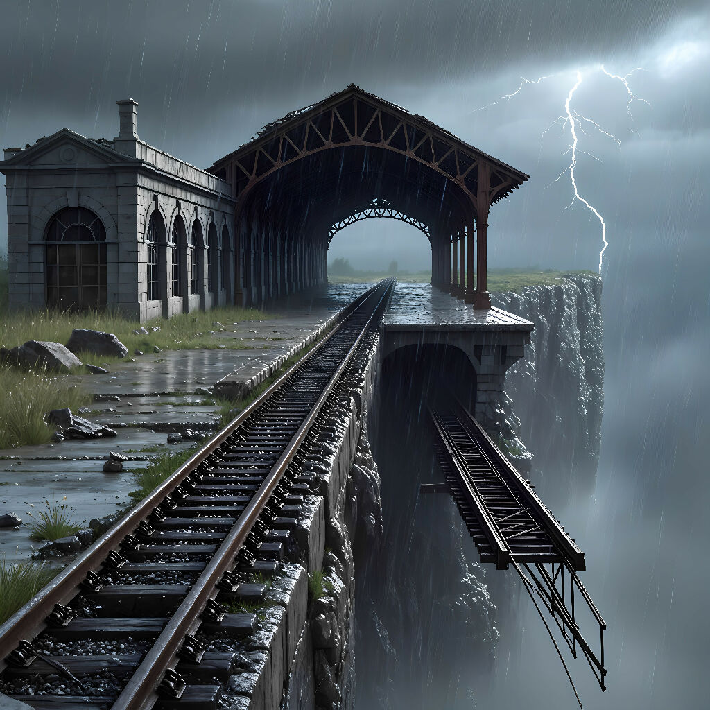 Train Station on a Cliff’s Edge
