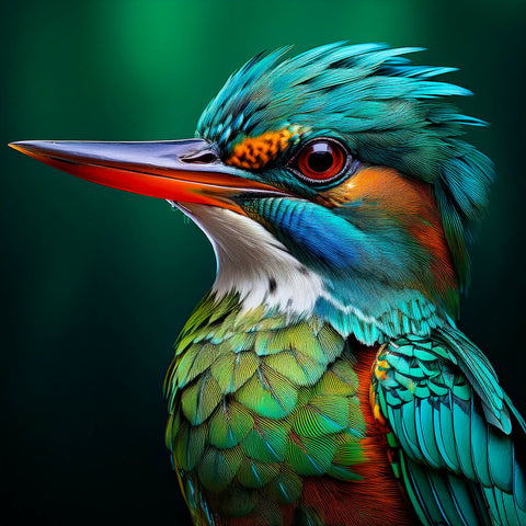 kingfisher portrait