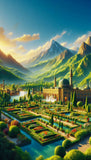 “The Gardens of Eternal Spring – 4 Fantasy Landscape Artworks Collection”