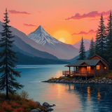 HiDream.org_serene-sunrise-landscape---cozy-wooden-cabin-by-tranquil-lake-and-majestic-mountains (1)