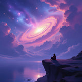 Dreamy Cosmic Night Wallpaper Pack | 4K Fantasy Galaxy Wallpapers | Peaceful Silhouette & Starry Sky Art