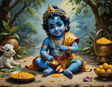 Joyful Play of Little Krishna