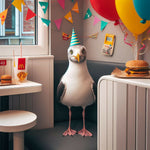 AI bing seagull birthday award teenageer