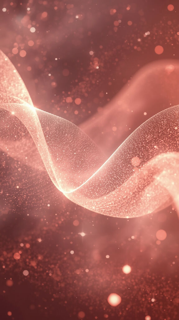 Air Ripple Sound Soft luminous waves of light ripple through air like sound vibrations.