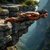 Art at mountain cliff