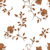 Six Elegant Victorian Swirl Damask seamless pattern — Transparent Background