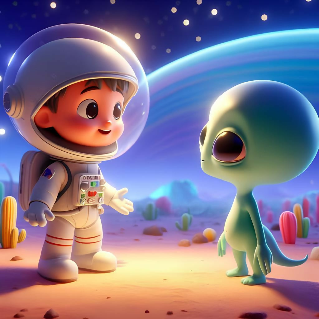 friendship without prejudice between a boy and an alien 1