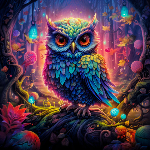 Whimsical Fantasy Owl