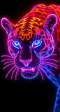 Neon Predator – Cyber Jungle Digital Art Collection