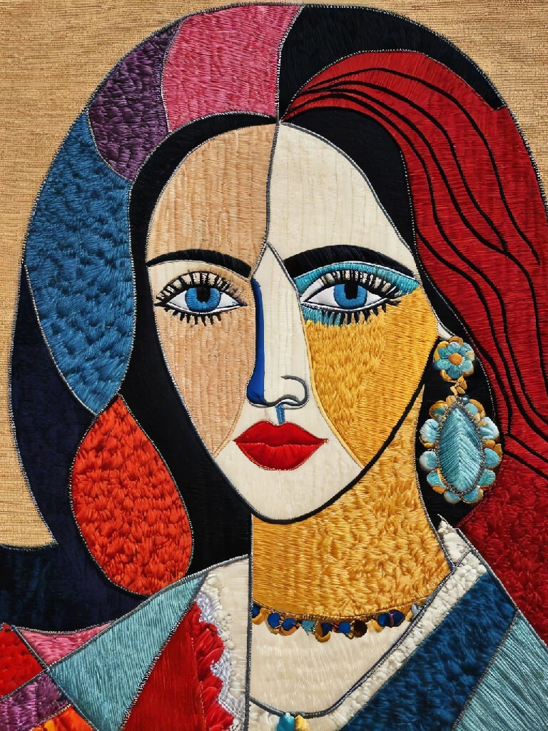 A Patchwork Portrait - by AI.ARTISTRY