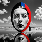 Reflections of the Mind: Surreal Portrait in Contrast